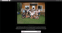 Desktop Screenshot of famillelarouche.blogspot.com