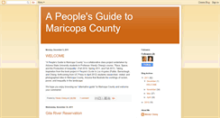 Desktop Screenshot of peoplesguidetomaricopa.blogspot.com