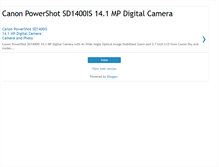 Tablet Screenshot of powershot-sd1400is.blogspot.com