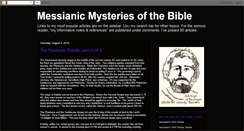 Desktop Screenshot of messianicmystery.blogspot.com