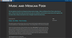 Desktop Screenshot of musicandmexican.blogspot.com