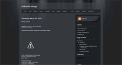 Desktop Screenshot of freedownloadsrikanthsongs.blogspot.com