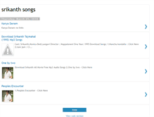 Tablet Screenshot of freedownloadsrikanthsongs.blogspot.com