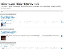 Tablet Screenshot of literacyspace.blogspot.com