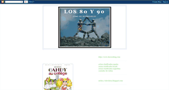 Desktop Screenshot of los-80y90.blogspot.com