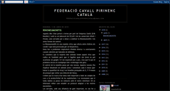 Desktop Screenshot of federaciocavallpirinenccatala.blogspot.com