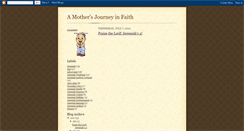 Desktop Screenshot of amothersjourneyinfaith.blogspot.com