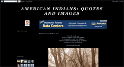 Desktop Screenshot of americanindianssnapshots.blogspot.com