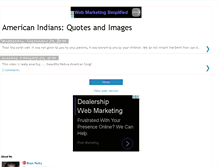 Tablet Screenshot of americanindianssnapshots.blogspot.com
