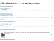 Tablet Screenshot of emrandmedicalreportsoutsourcingcompan.blogspot.com