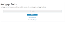 Tablet Screenshot of mortgagefacts.blogspot.com