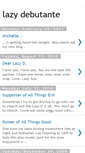 Mobile Screenshot of lazydebutante.blogspot.com