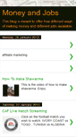 Mobile Screenshot of moneyandjobsblog.blogspot.com