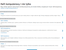 Tablet Screenshot of haftowanie.blogspot.com