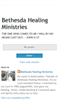 Mobile Screenshot of bethesdahealingministries.blogspot.com