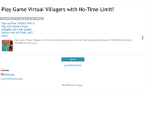 Tablet Screenshot of gamevirtualvillagers.blogspot.com