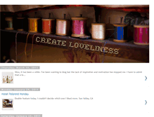 Tablet Screenshot of createloveliness.blogspot.com