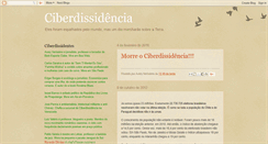 Desktop Screenshot of ciberdissidencia.blogspot.com