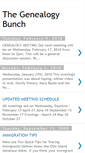 Mobile Screenshot of genealogybunch.blogspot.com