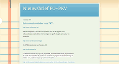 Desktop Screenshot of nieuwsbriefpo-pkv.blogspot.com