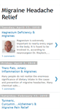 Mobile Screenshot of migraineheadache-relief.blogspot.com