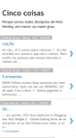 Mobile Screenshot of 5coisas.blogspot.com