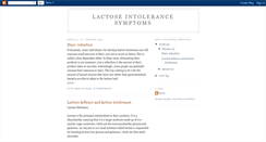 Desktop Screenshot of lactoseintolerancesymptoms.blogspot.com