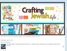 Tablet Screenshot of craftingjewishstyle.blogspot.com