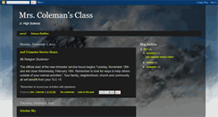 Desktop Screenshot of mrscolemansclass.blogspot.com