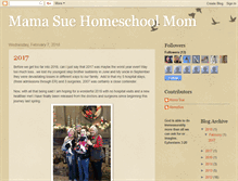 Tablet Screenshot of mamasuehomeschoolingmom.blogspot.com