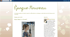 Desktop Screenshot of epoquenouveau.blogspot.com