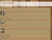 Tablet Screenshot of kozskorner3.blogspot.com