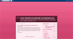 Desktop Screenshot of love-jannah-pics.blogspot.com