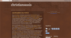 Desktop Screenshot of christiansassis.blogspot.com