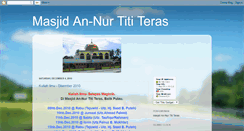 Desktop Screenshot of masjidannurtititeras.blogspot.com