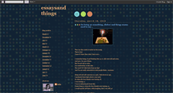 Desktop Screenshot of essaysandthings.blogspot.com