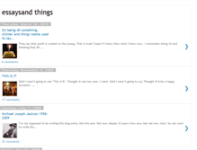 Tablet Screenshot of essaysandthings.blogspot.com