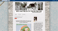 Desktop Screenshot of bitsandpiecesofthebetterlife.blogspot.com