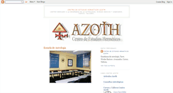 Desktop Screenshot of centroazoth.blogspot.com