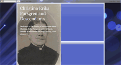 Desktop Screenshot of christinaerikaforsgren.blogspot.com