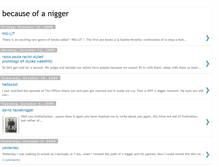 Tablet Screenshot of becauseofanigger.blogspot.com