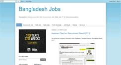 Desktop Screenshot of banglar-jobs.blogspot.com