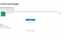 Tablet Screenshot of circlelordgingko.blogspot.com