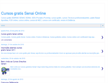 Tablet Screenshot of cursosgratissenai.blogspot.com