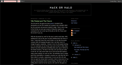 Desktop Screenshot of hackorhalo.blogspot.com