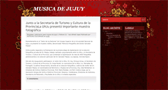 Desktop Screenshot of musicadejujuy.blogspot.com