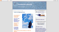 Desktop Screenshot of fundacionesocial.blogspot.com