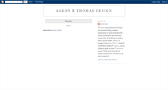Desktop Screenshot of aaronrthomasdesign.blogspot.com