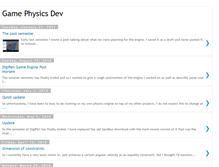 Tablet Screenshot of gamephysicsdev.blogspot.com