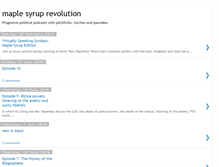 Tablet Screenshot of maplesyruprevolution.blogspot.com